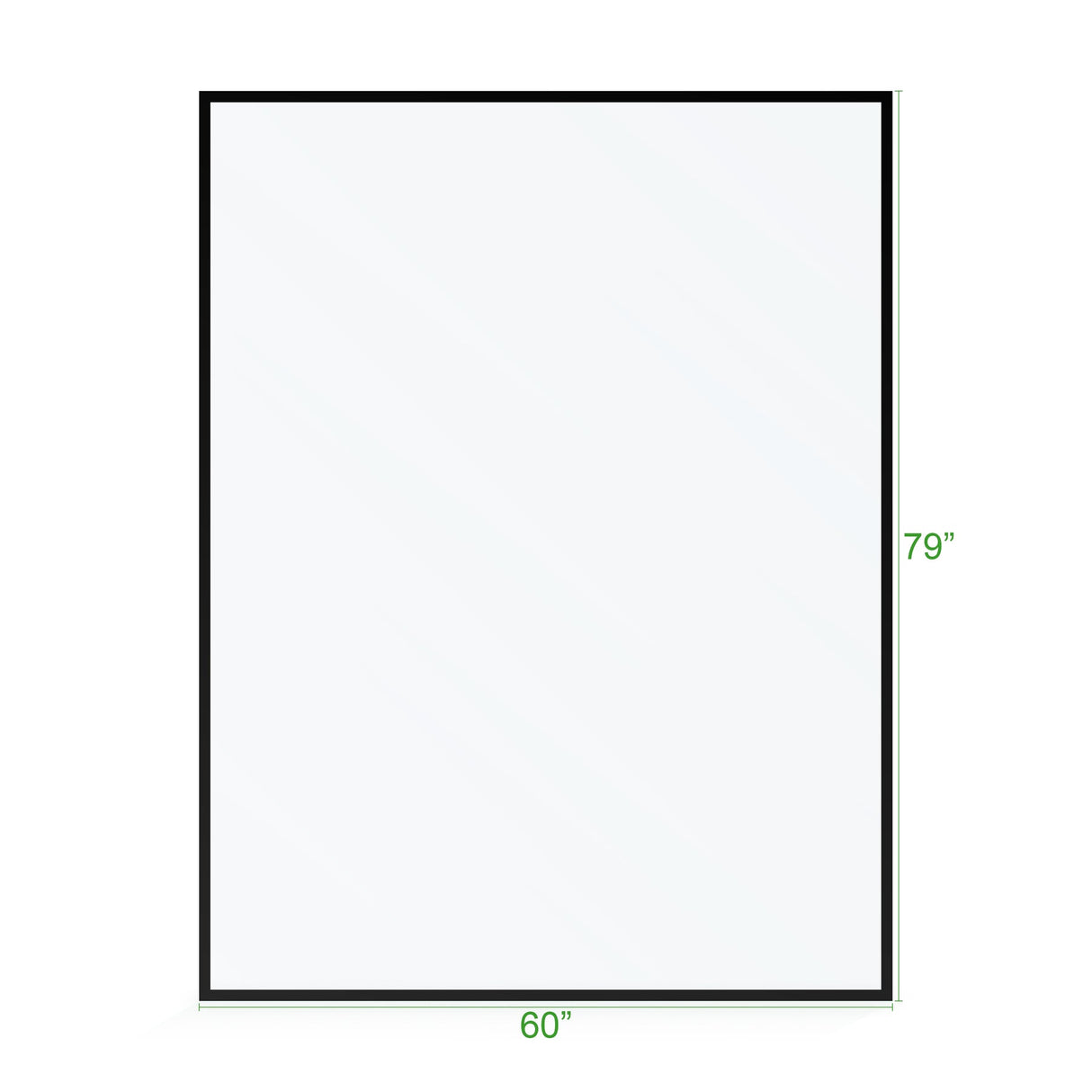 KOLO Frameless Ultra Clear Single Shower Glass Panel with Silk Printed Frame (32", 38", 44", 60")
