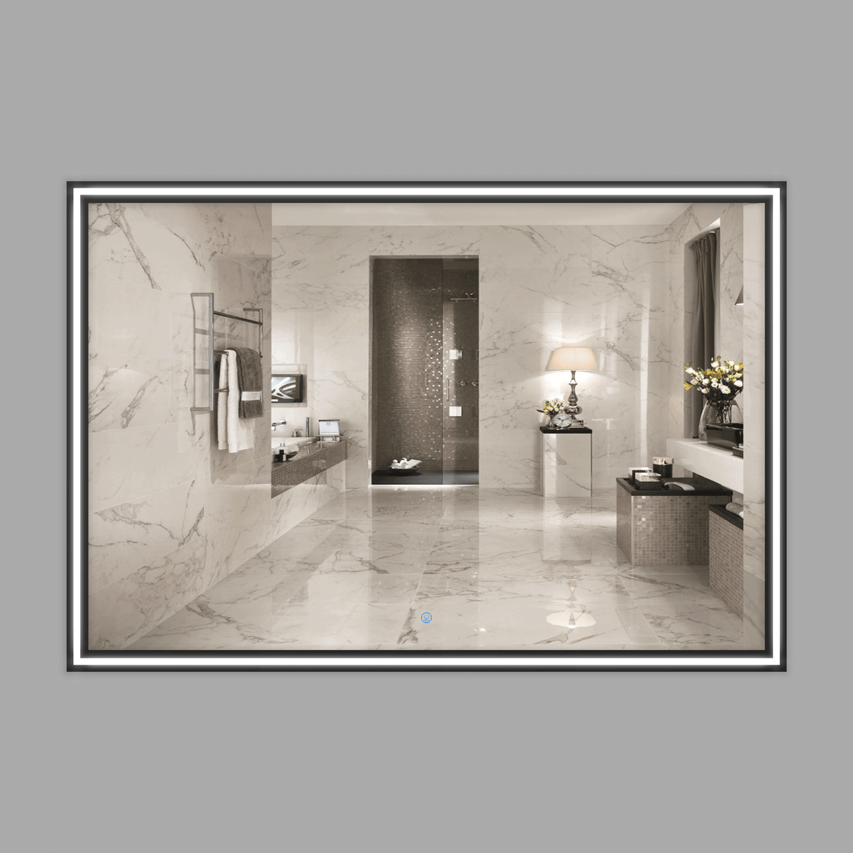 KOLO 8046 LED 52-inch Bathroom Mirror with Aluminum Frame