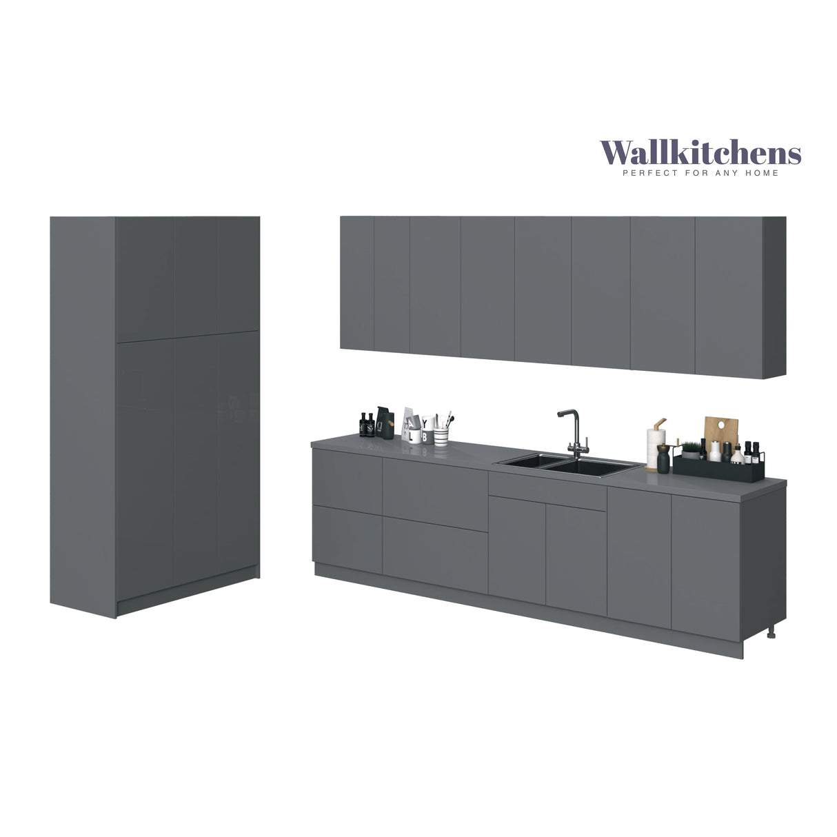 Kitchen Oasis Collection Gray Color Base Size 10Ft Wide