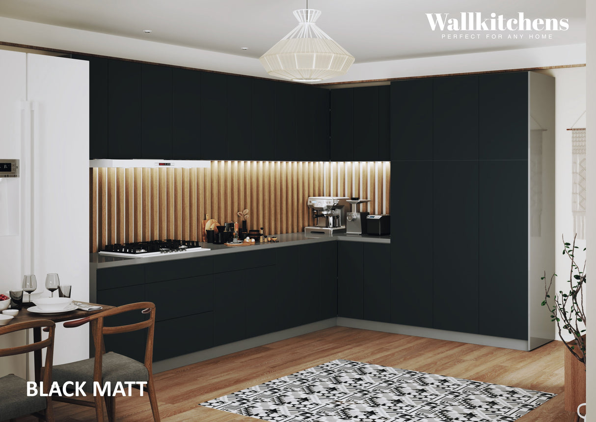 Kitchen Timeless Collection Black Color Base Size 12Ft Wide