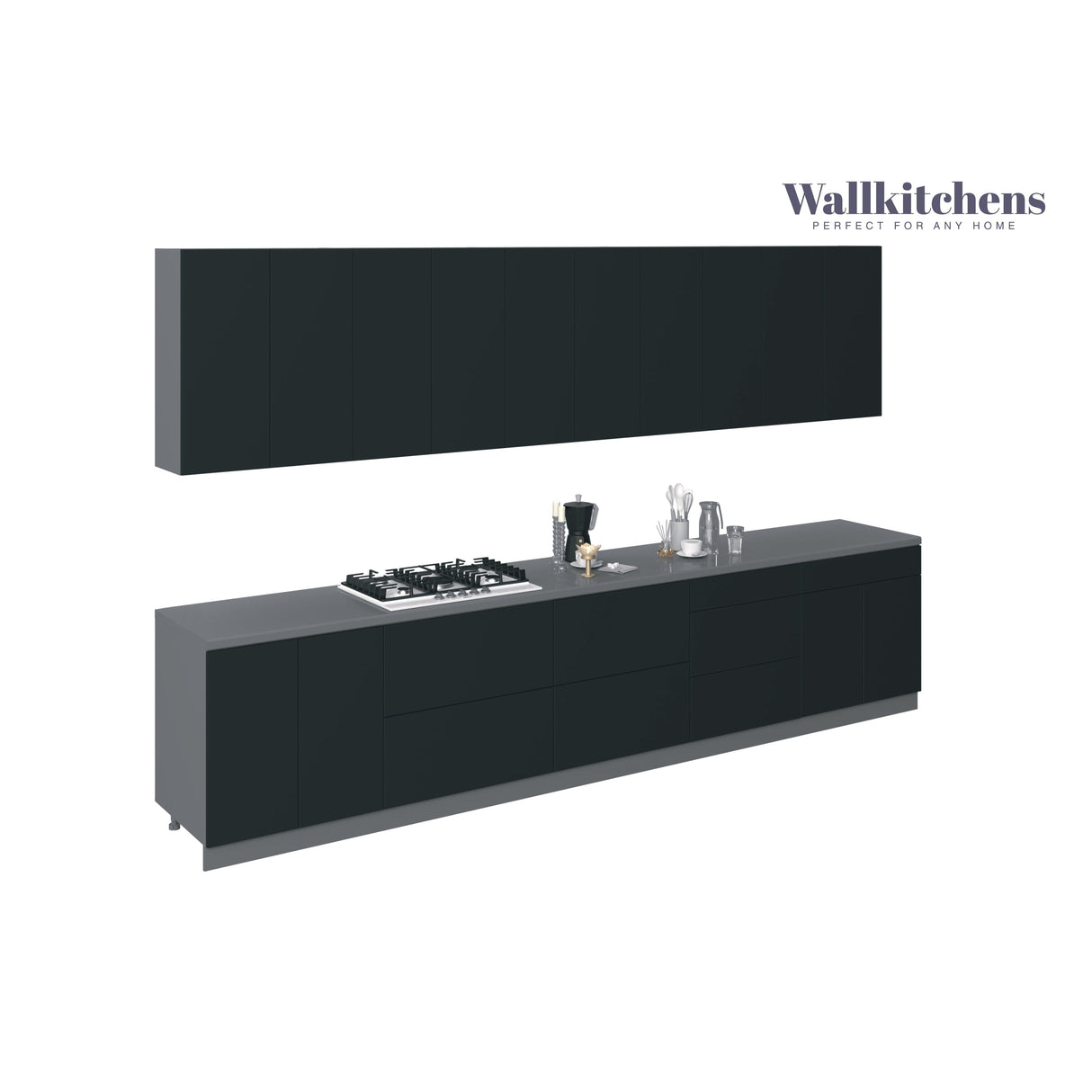Kitchen Signature Collection Black Color Base Size 13Ft Wide