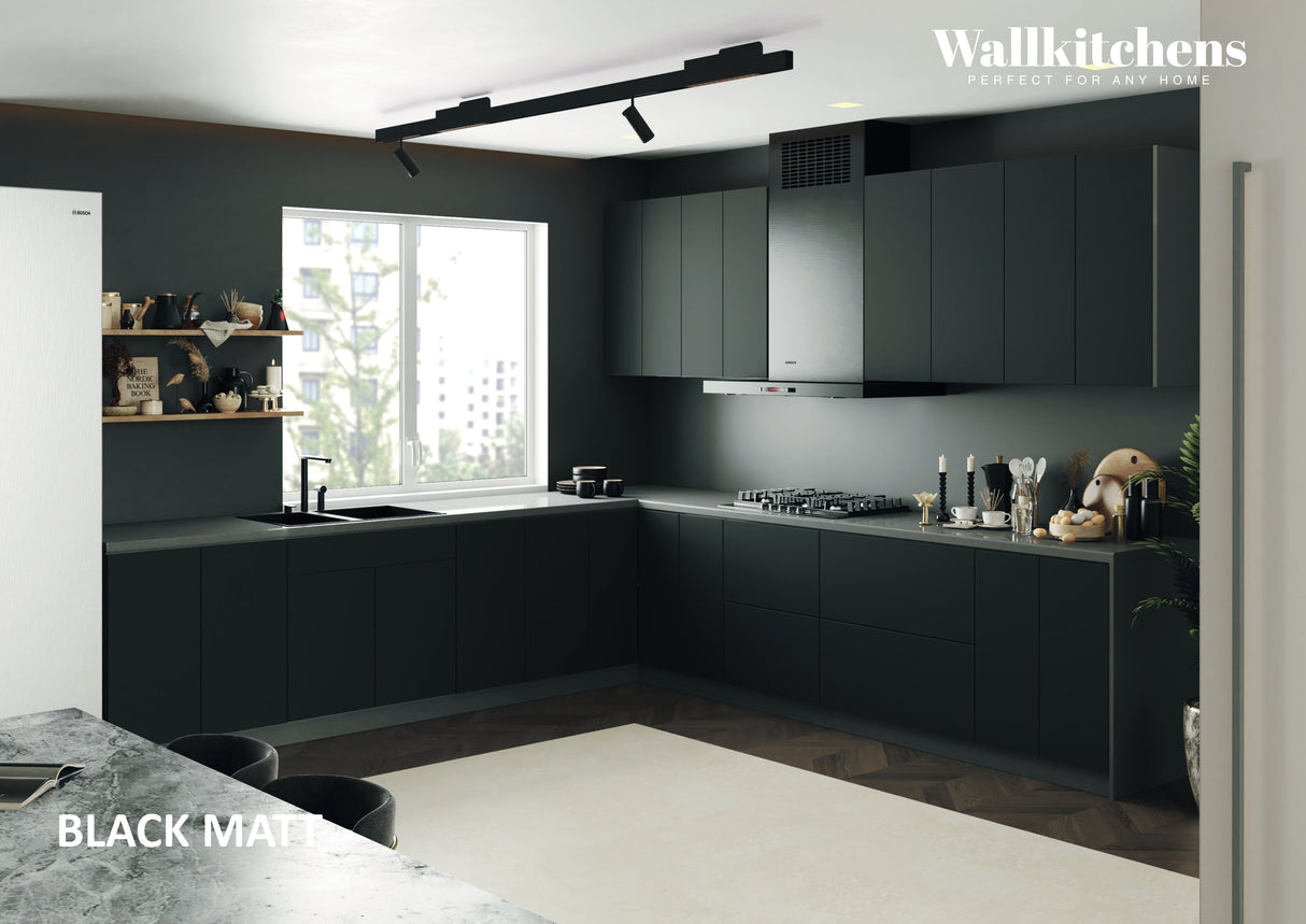 Kitchen Prodigy Collection Black Color Base Size 11Ft Wide