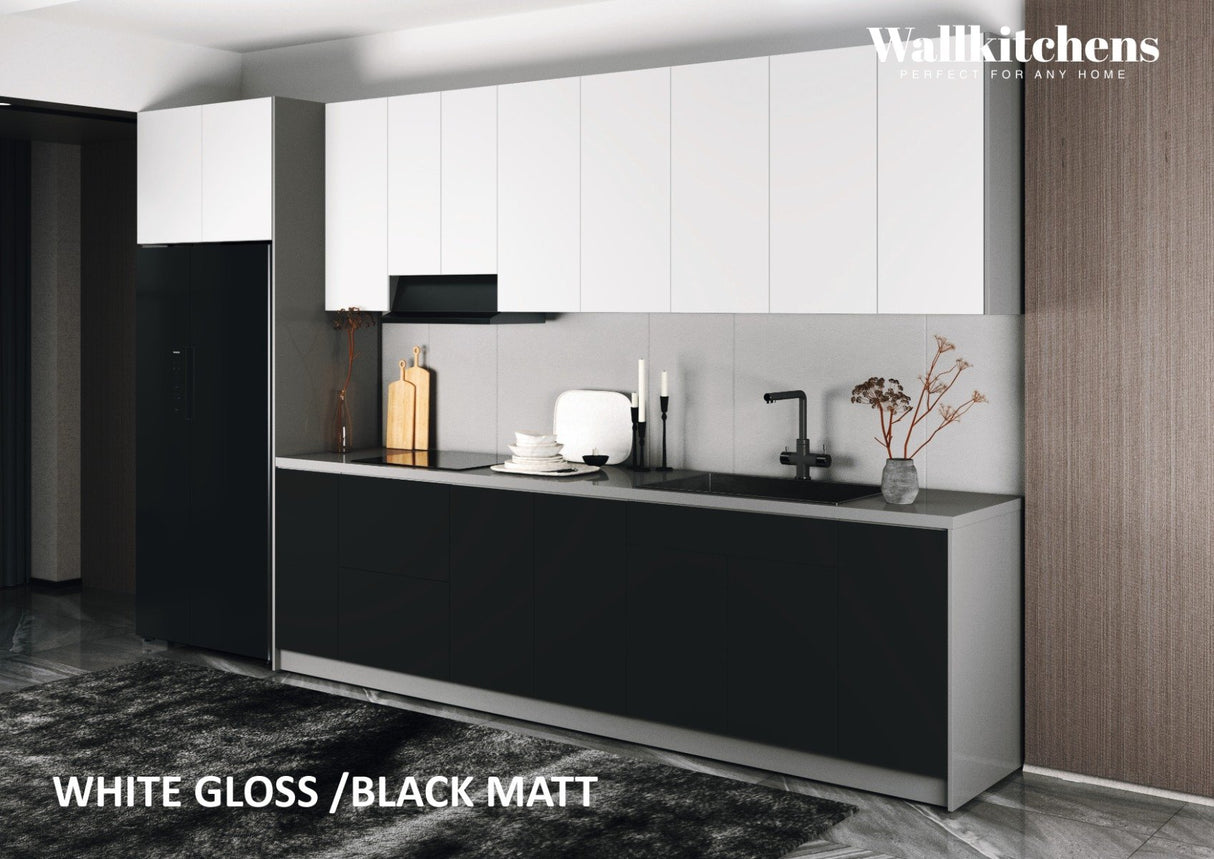 Kitchen Timeless Collection Black & White Gloss Color Base Size 13Ft Wide