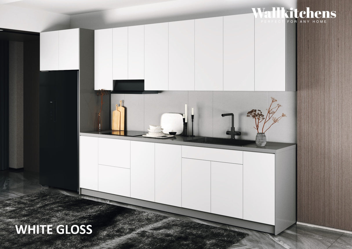 Kitchen Timeless Collection White Gloss Color Base Size 13Ft Wide