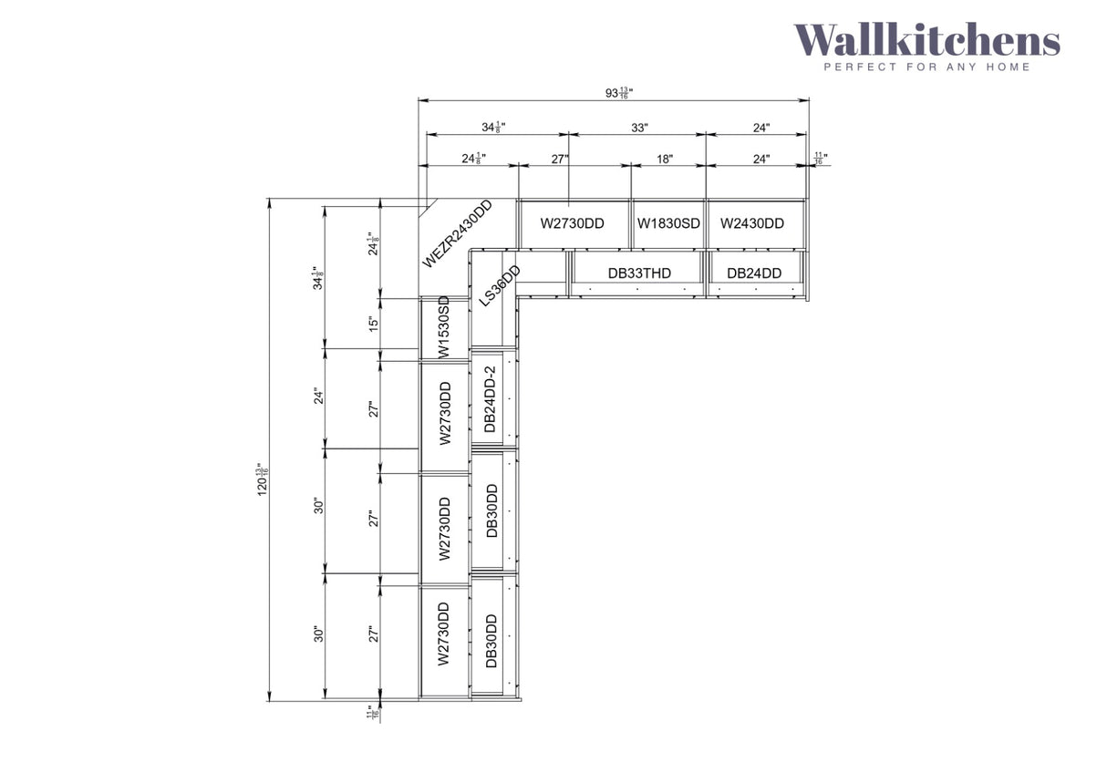Kitchen Culinary Collection White Gloss Color Base Size 10Ft Wide