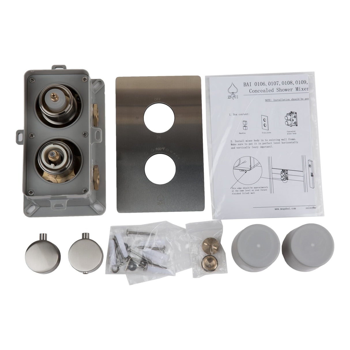 KOLO Concealed Thermostatic Shower Mixer Valve