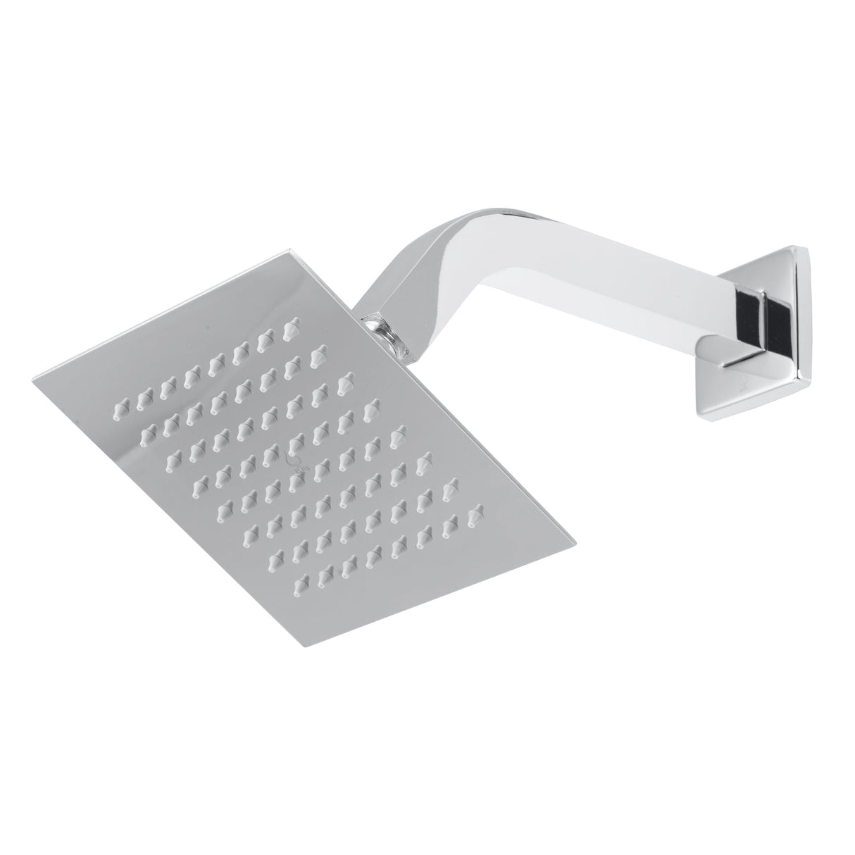 KOLO Stainless Steel 6-inch Square Rainfall Shower Head