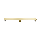 KOLO 0502 Stainless Steel 32-inch Linear Shower Drain in Brushed Gold