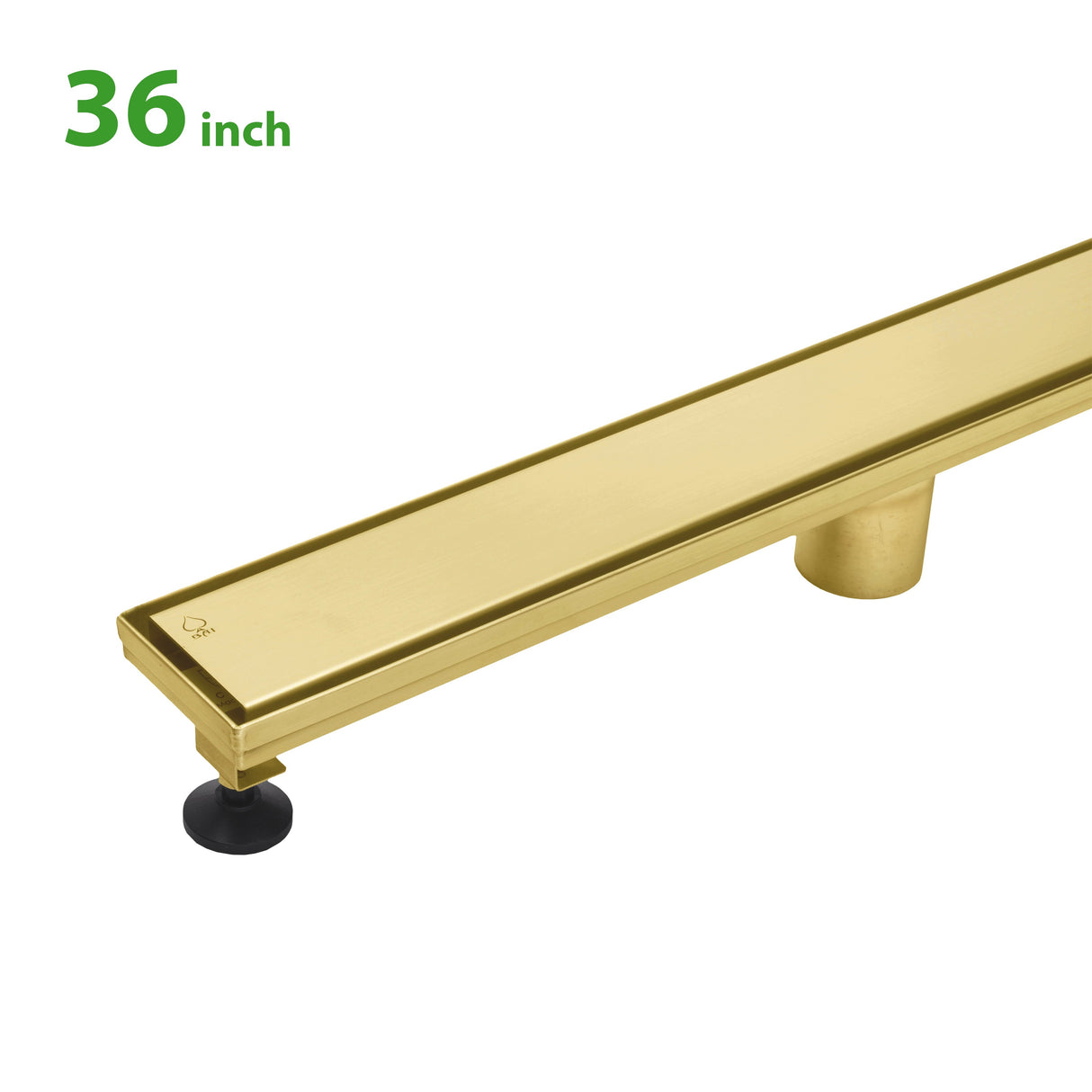 KOLO 0503 Stainless Steel 36-inch Linear Shower Drain in Brushed Gold