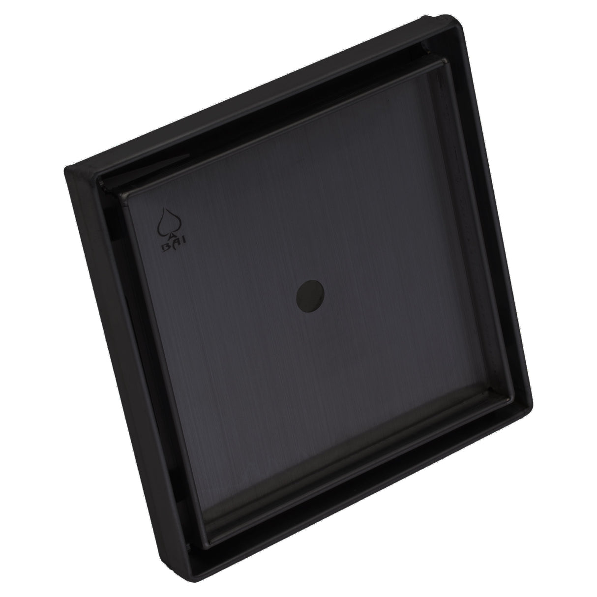 KOLO 0512 Stainless Steel 5-inch Tile Insert Square Shower Drain in Matte Black