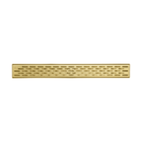 KOLO 0519 Stainless Steel 24-inch Linear Shower Drain in Brushed Gold