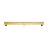 KOLO 0521 Stainless Steel 36-inch Linear Shower Drain in Brushed Gold