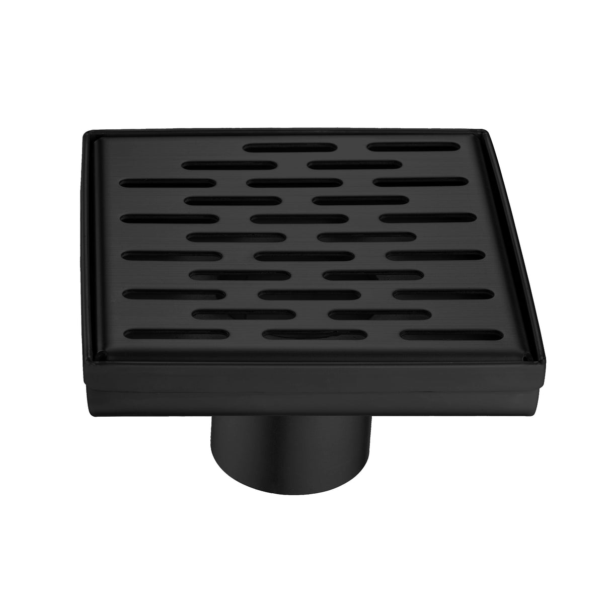 KOLO 0524 Stainless Steel 5-inch Square Shower Drain in Matte Black