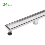 KOLO 0553 Stainless Steel 24-inch Tile Insert Linear Shower Drain