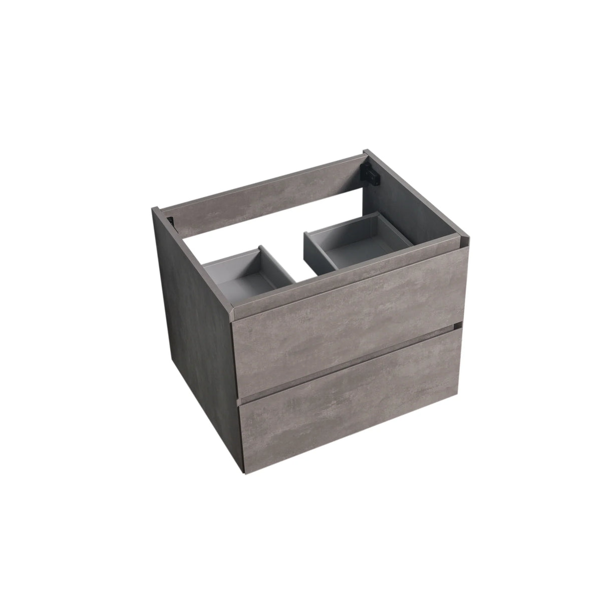 KOLO 0802 Wall Hung 26-inch Bathroom Vanity in Stone Gray Finish