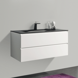 KOLO 0813 Wall Hung 42-inch Bathroom Vanity in Matte White Finish