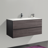 KOLO 0816 Wall Hung 42-inch Bathroom Vanity in Graphite Wood Finish