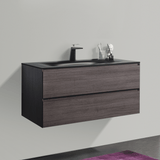 KOLO 0817 Wall Hung 42-inch Bathroom Vanity in Graphite Wood Finish