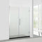 KOLO Frameless Glass Shower Enclosure with Fixed Panel and Swinging French Door (46", 48", 58", 60")