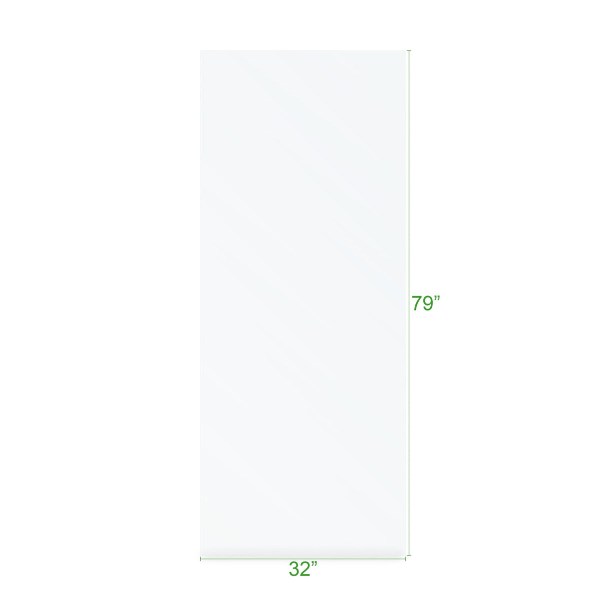 KOLO Frameless Ultra Clear Single Shower Glass Panel (32", 38", 44", 60")