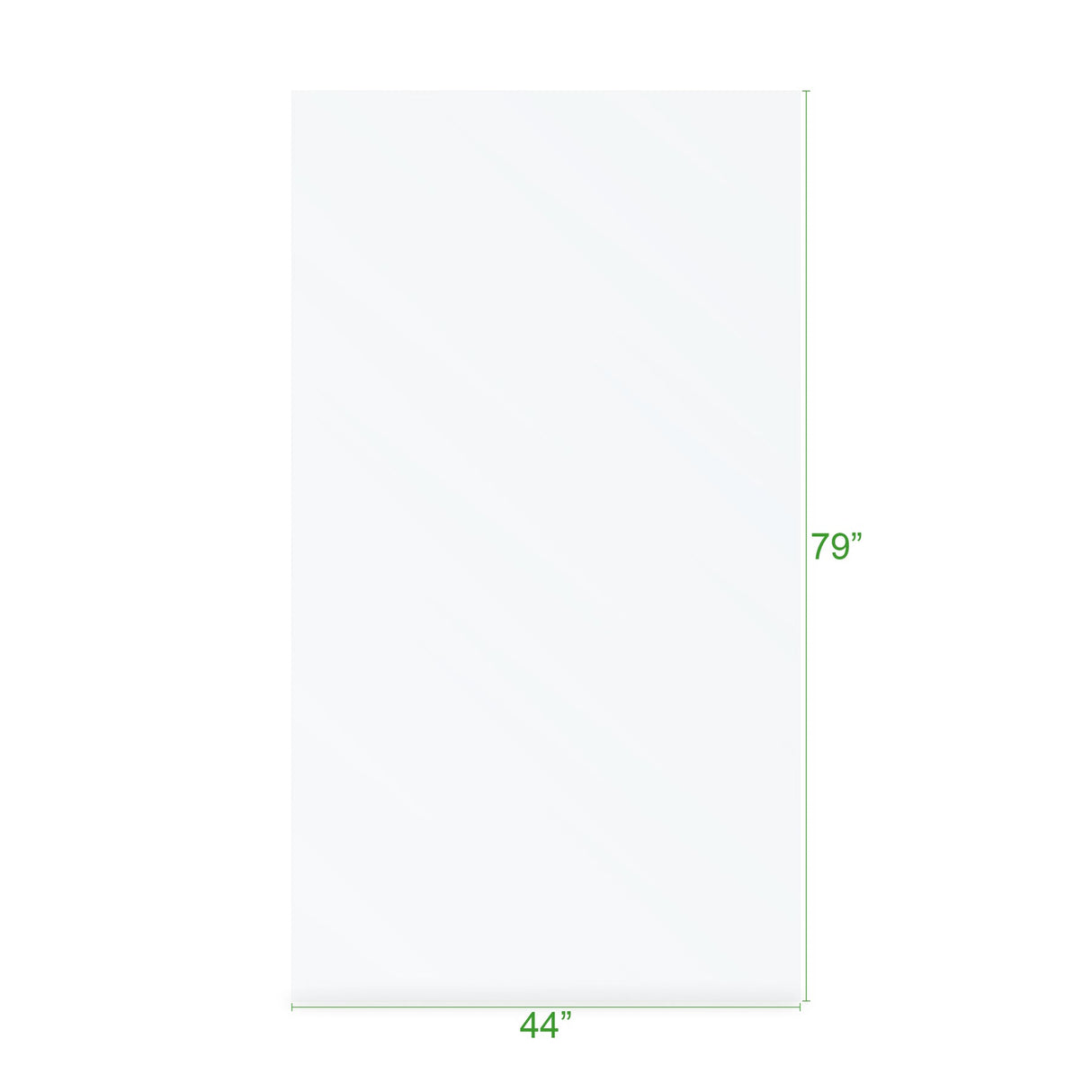 KOLO Frameless Ultra Clear Single Shower Glass Panel (32", 38", 44", 60")