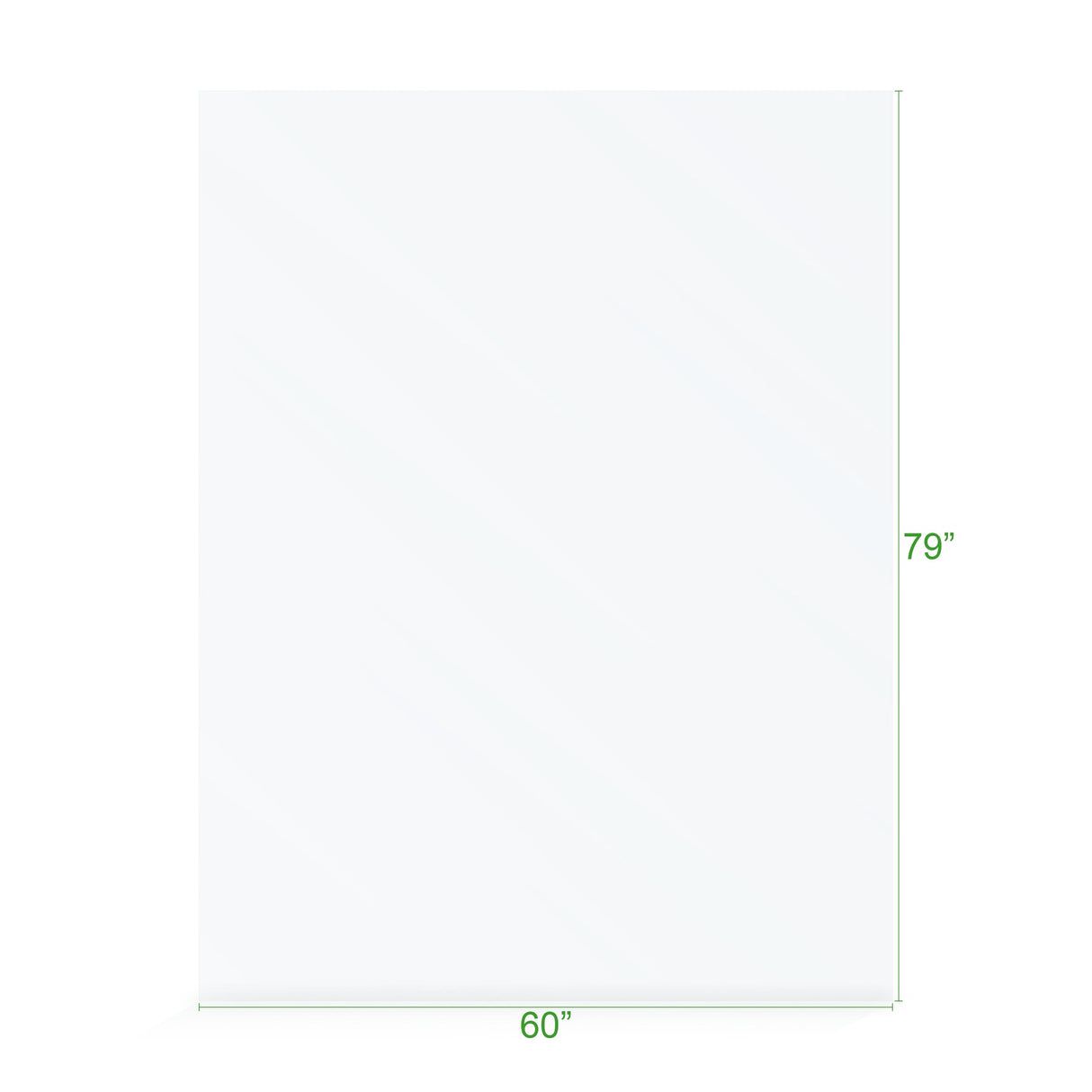 KOLO Frameless Ultra Clear Single Shower Glass Panel (32", 38", 44", 60")