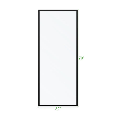 KOLO Frameless Ultra Clear Single Shower Glass Panel with Silk Printed Frame (32", 38", 44", 60")