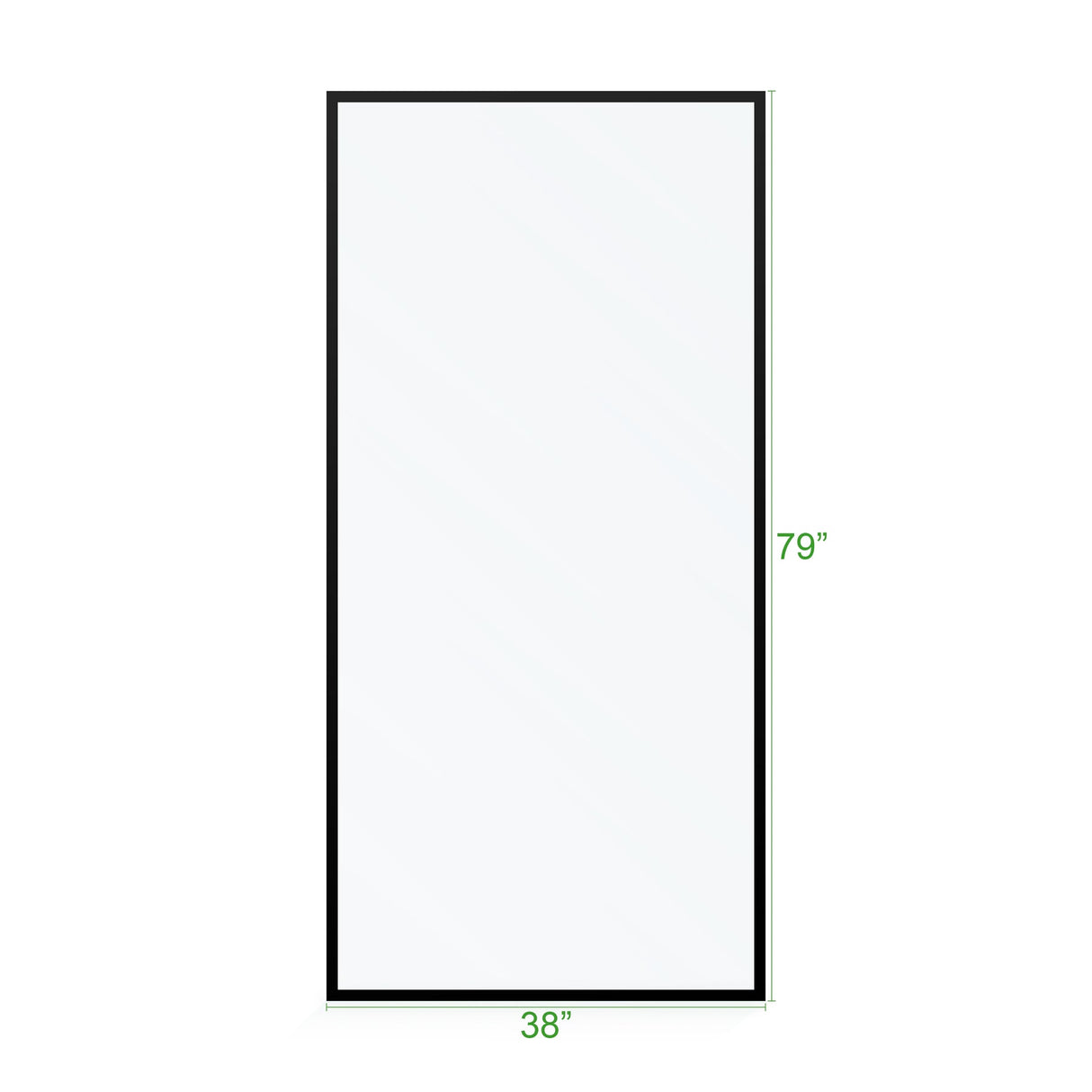 KOLO Frameless Ultra Clear Single Shower Glass Panel with Silk Printed Frame (32", 38", 44", 60")