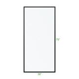 KOLO Frameless Ultra Clear Single Shower Glass Panel with Silk Printed Frame (32", 38", 44", 60")