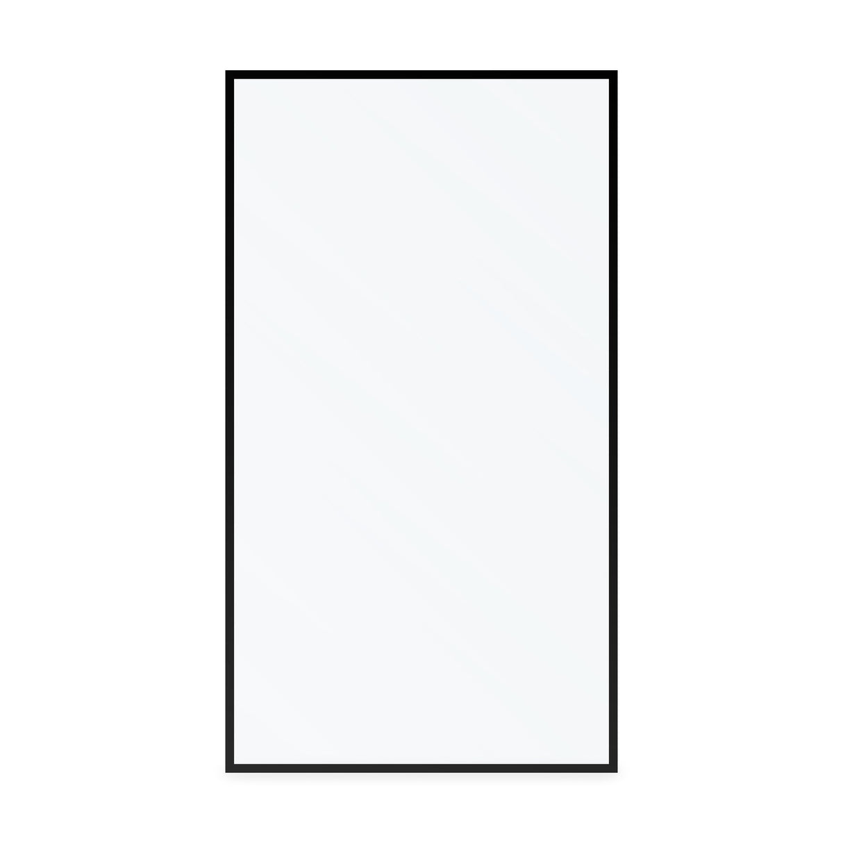 KOLO Frameless Ultra Clear Single Shower Glass Panel with Silk Printed Frame (32", 38", 44", 60")