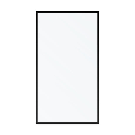 KOLO Frameless Ultra Clear Single Shower Glass Panel with Silk Printed Frame (32", 38", 44", 60")