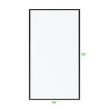 KOLO Frameless Ultra Clear Single Shower Glass Panel with Silk Printed Frame (32", 38", 44", 60")