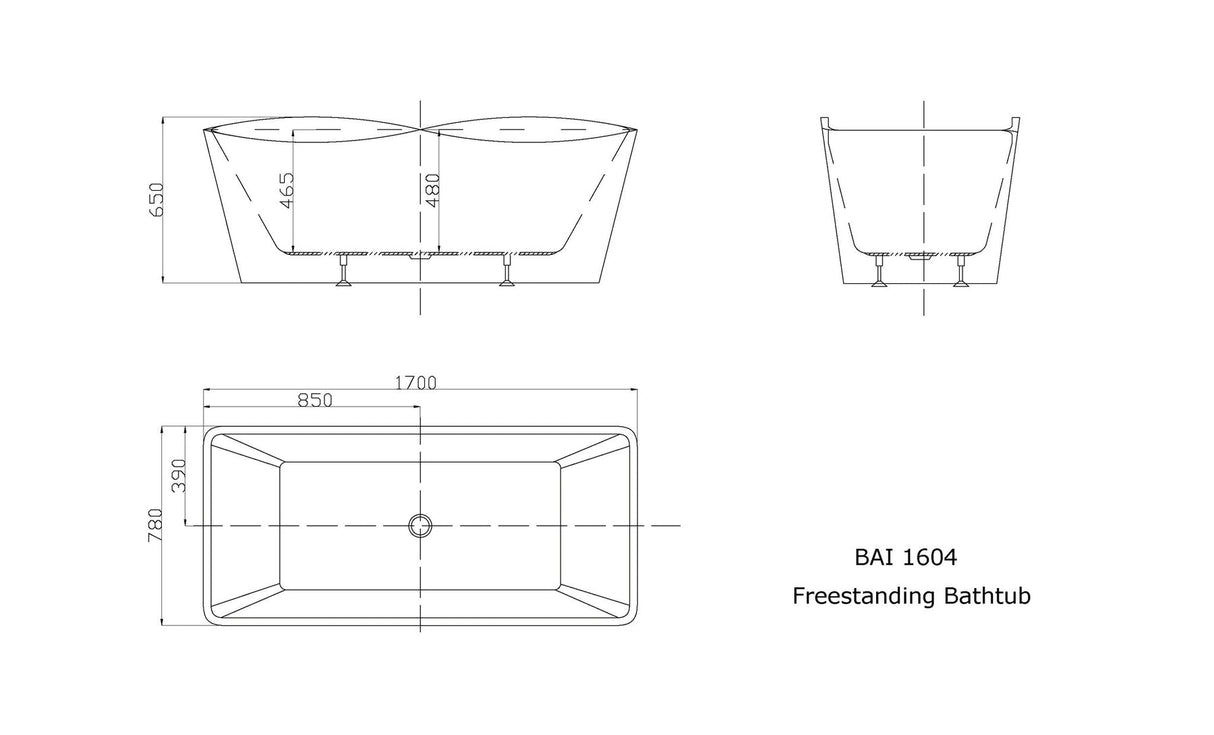 KOLO Acrylic Freestanding Soaking Bathtub (59", 67")