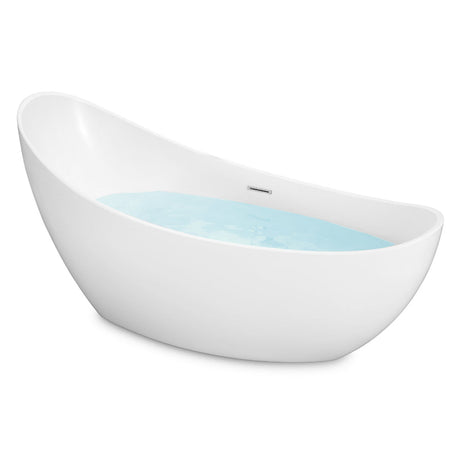 KOLO 1609 Acrylic Freestanding Soaking Bathtub (74")