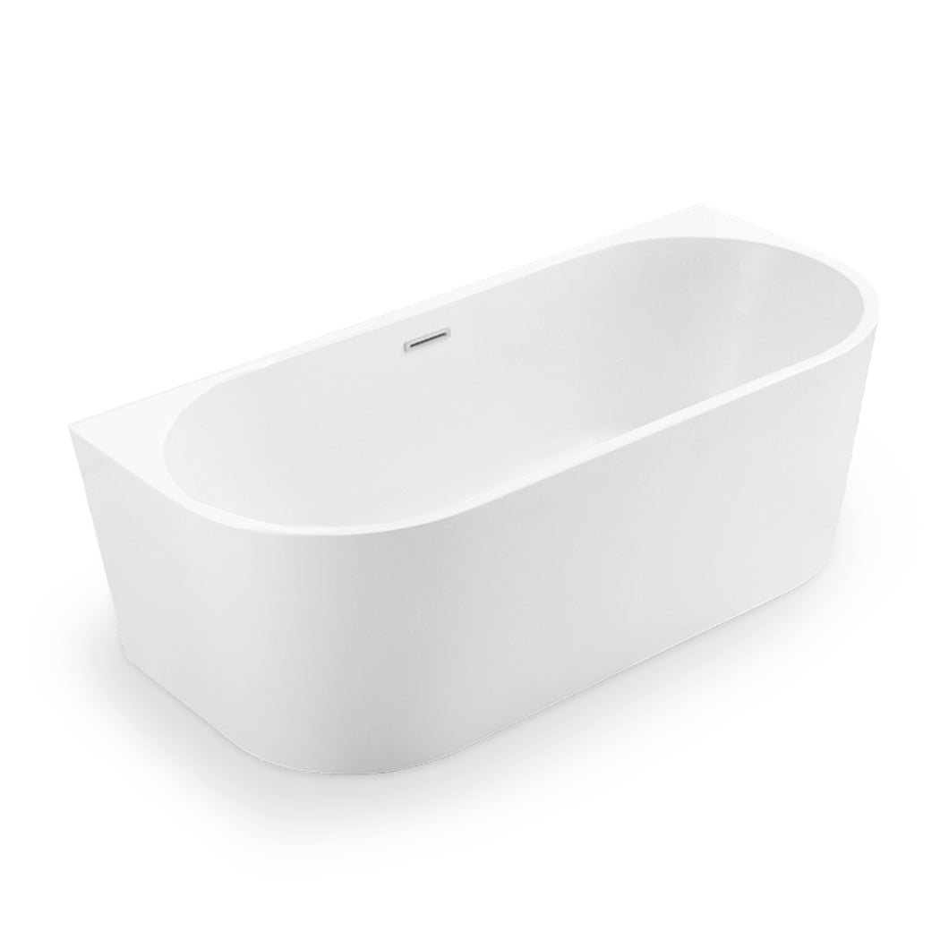 KOLO 1619 Acrylic Freestanding Wall Touch Soaking Bathtub (67")