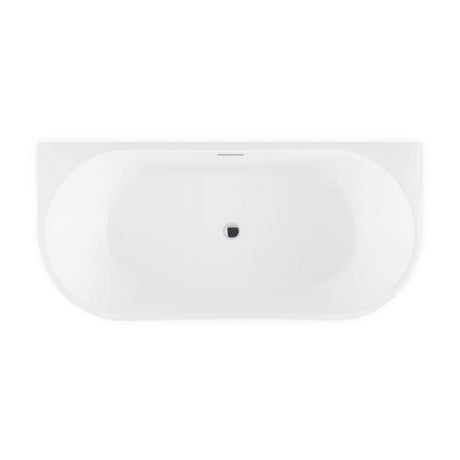 KOLO 1619 Acrylic Freestanding Wall Touch Soaking Bathtub (67")