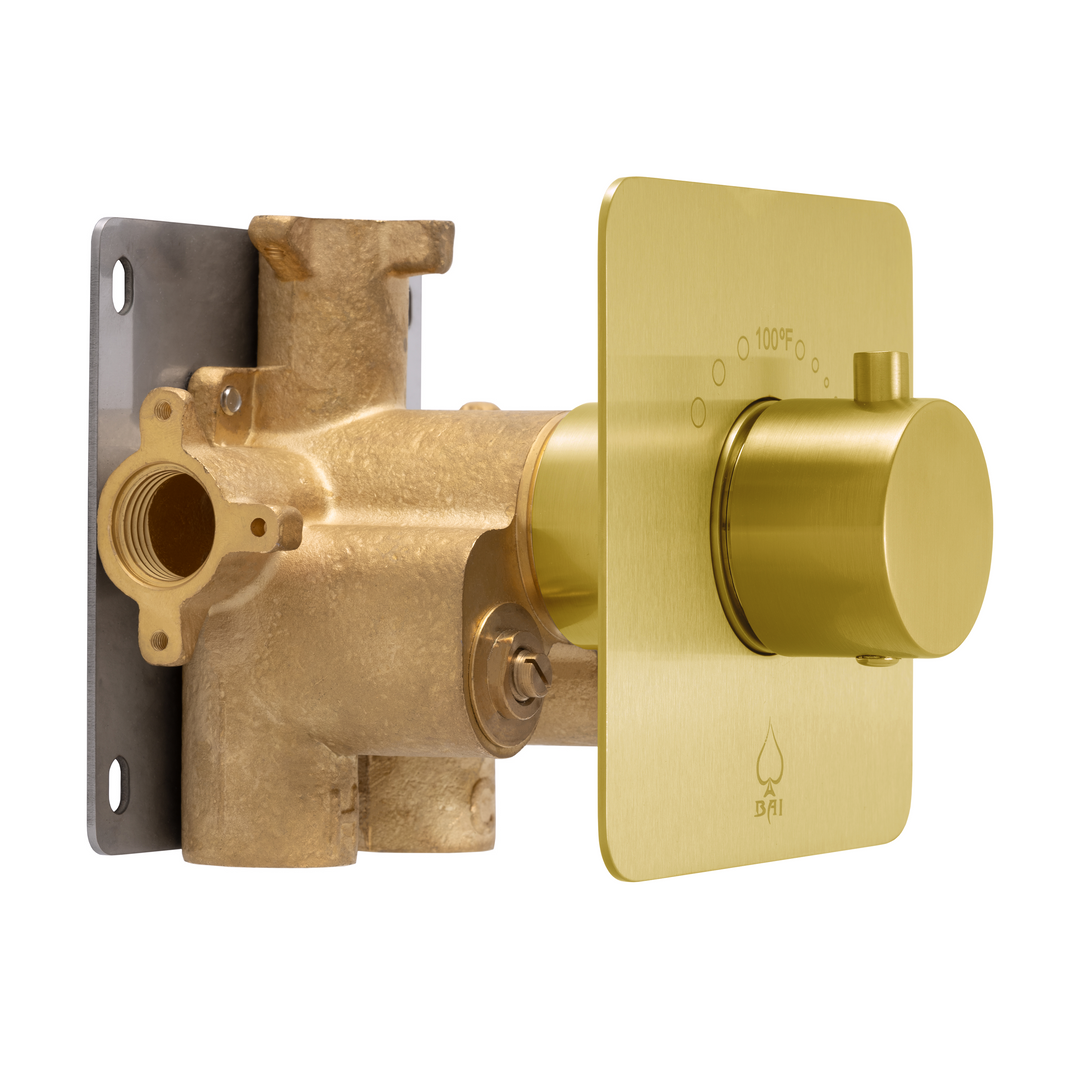 KOLO Concealed Thermostatic Shower Mixer Valve with 3/4-inch Inlets