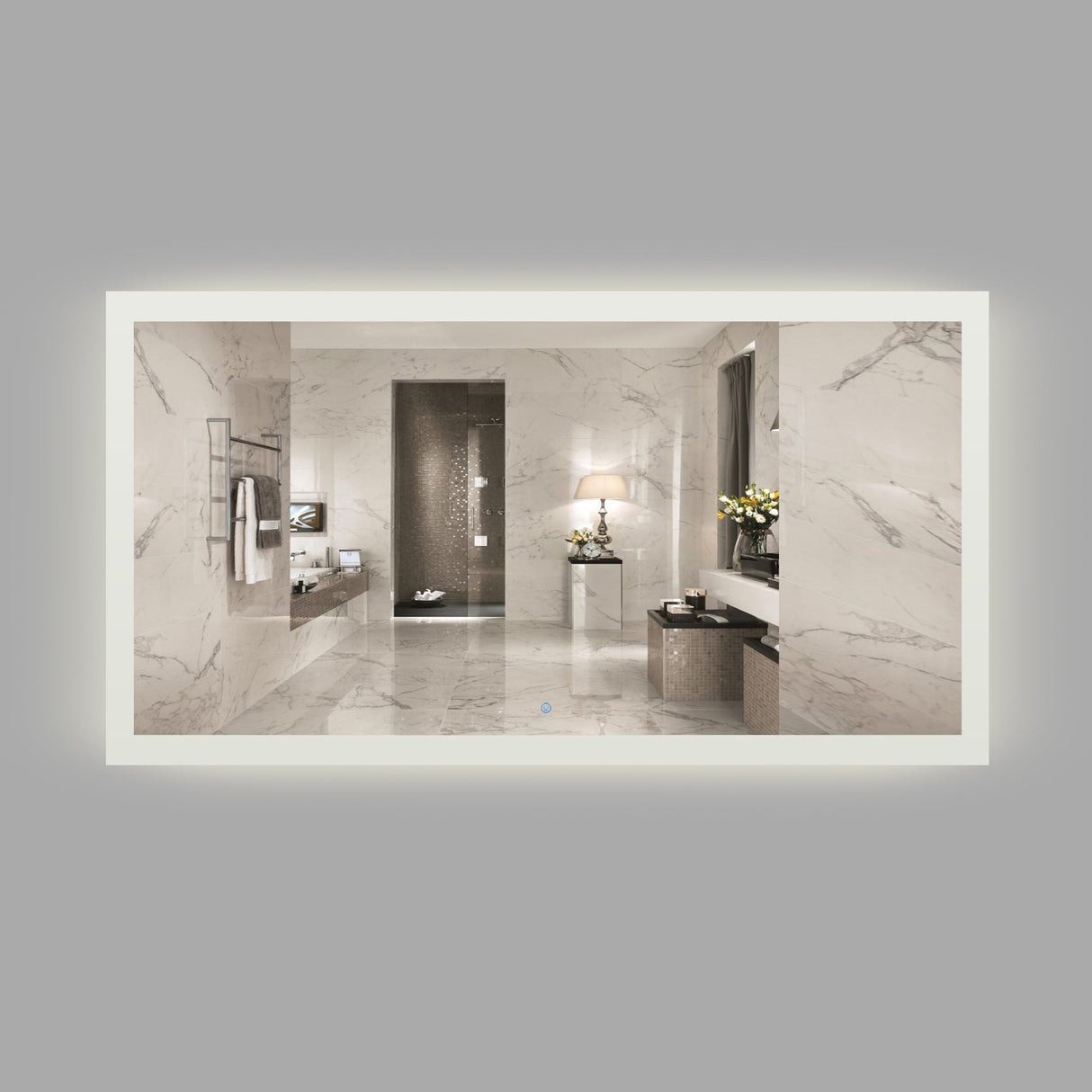 KOLO 8069 LED 67-inch Bathroom Mirror with Frosted Edge