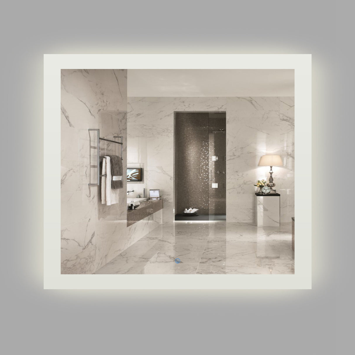 KOLO 8075 LED 41-inch Bathroom Mirror with Frosted Edge