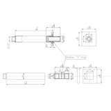 KOLO Ceiling Mounted 6-inch Shower Head Arm