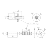 KOLO Ceiling Mounted 3-inch Shower Head Arm