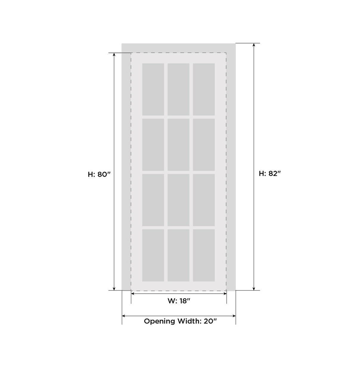 Quadro 4117 White Silk with Frosted Opaque Glass