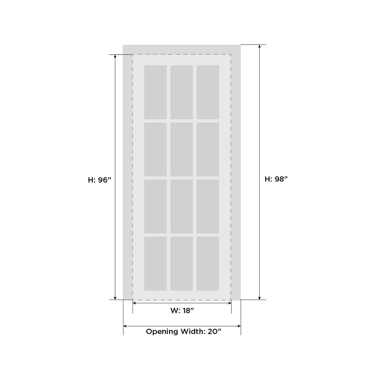 Quadro 4117 White Silk with Frosted Opaque Glass