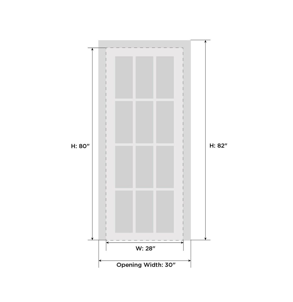 Quadro 4117 White Silk with Frosted Opaque Glass