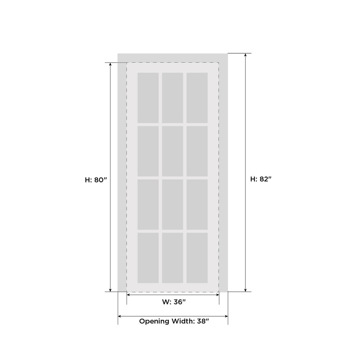 Quadro 4117 White Silk with Frosted Opaque Glass