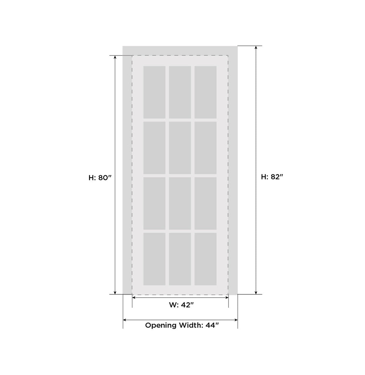 Quadro 4117 White Silk with Frosted Opaque Glass