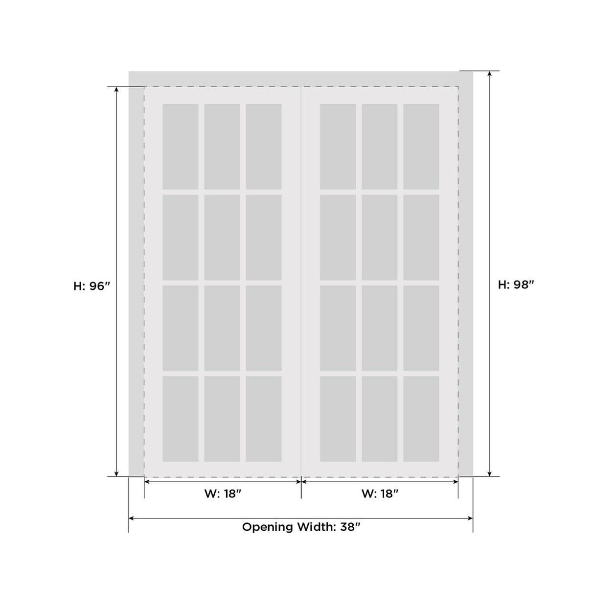 Veregio 7339 Antracite with Frosted Glass