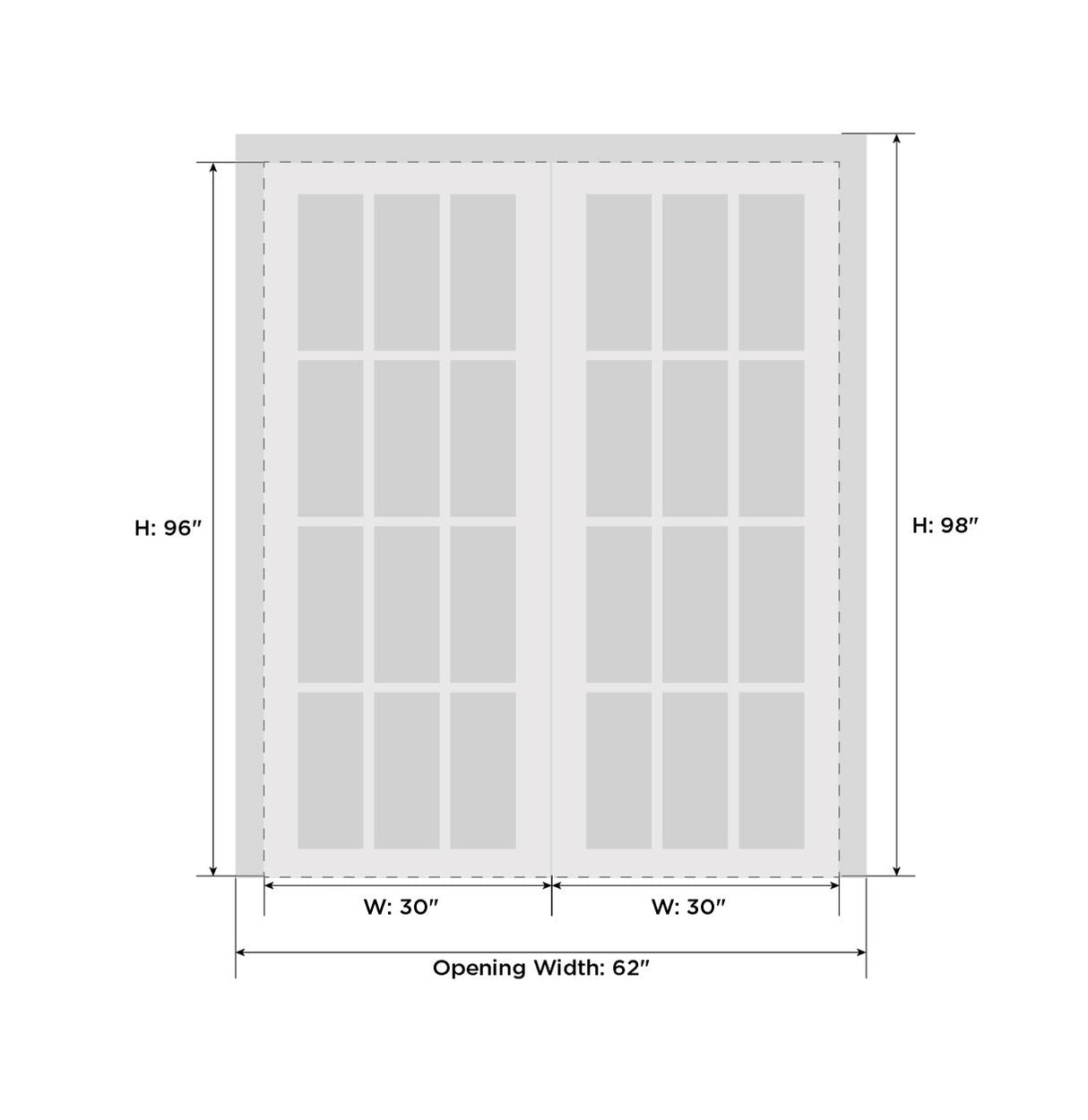 Veregio 7339 Antracite with Frosted Glass