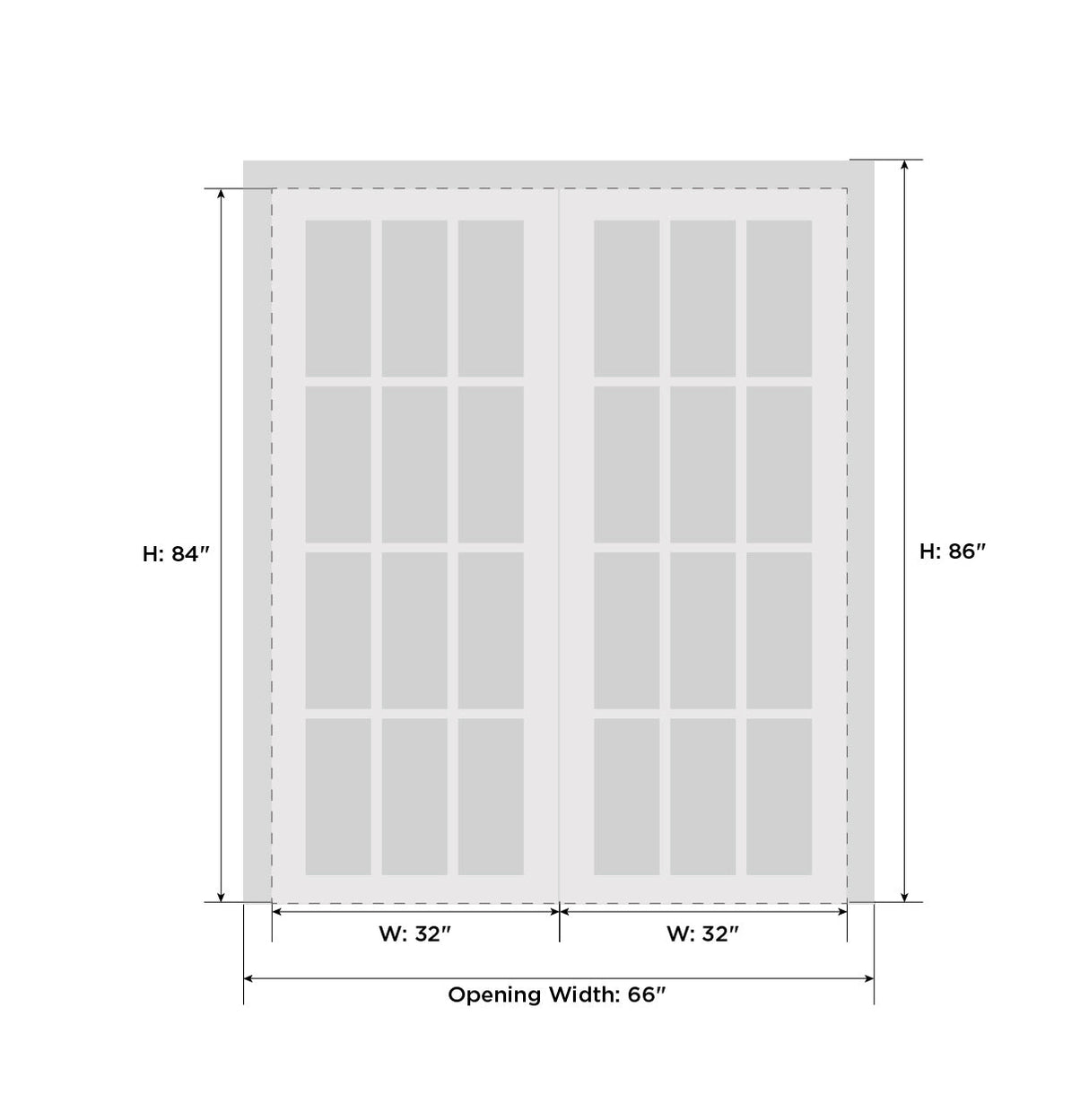 Veregio 7339 Antracite with Frosted Glass