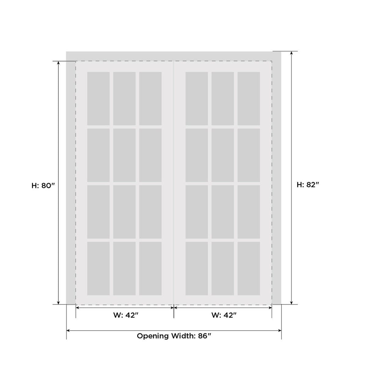 Veregio 7339 Antracite with Frosted Glass